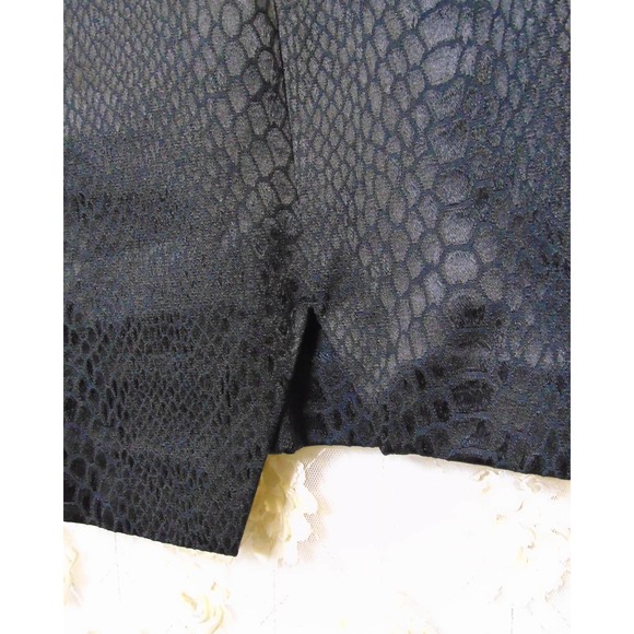 Rachel Rachel Roy | Women's Little Black Dress Sleeveless Snake Print Size 6 - Picture 3 of 5